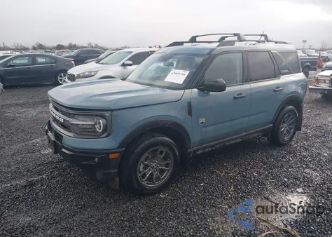 2022 Ford Bronco Sport Big Bend z USA, uszkodzony, nr VIN 3FMCR9B6XNRD35262